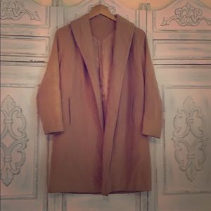 Vintage 1960s silk and cashmere swing coat